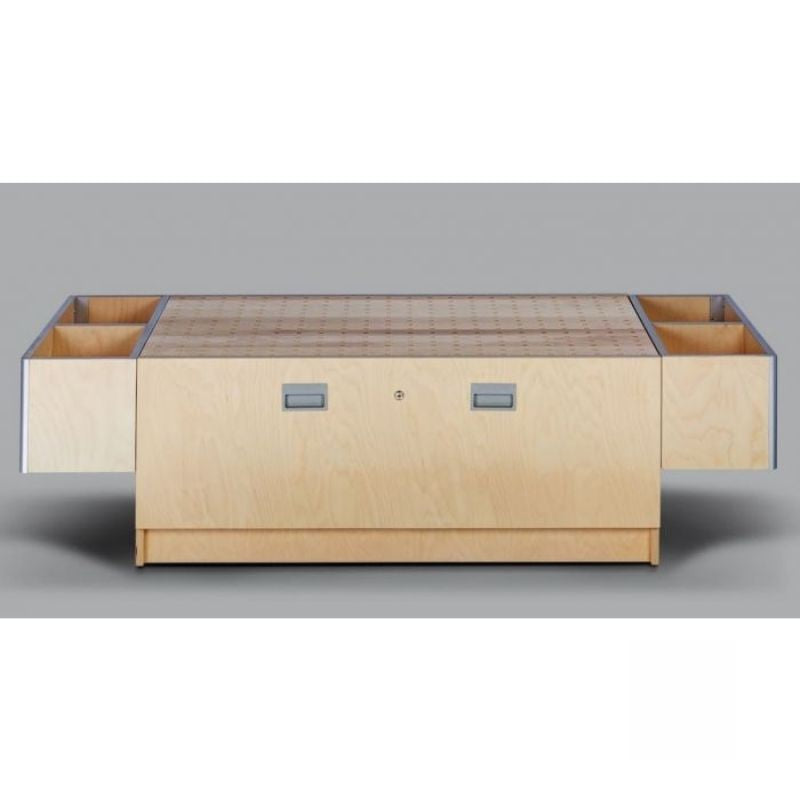 Second angle of the 3branch Double Discovery Table showing the full length modular activity table for schools and libraries