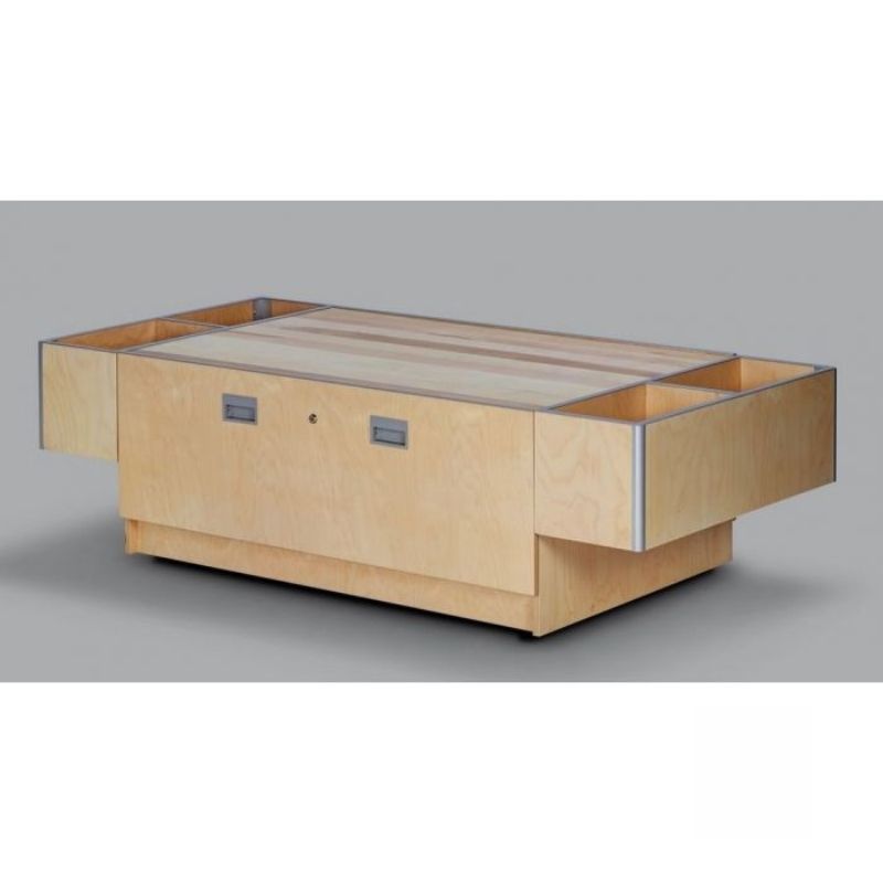 3branch Double Discovery Table empty landscape view showing full 121-inch double-configuration modular design