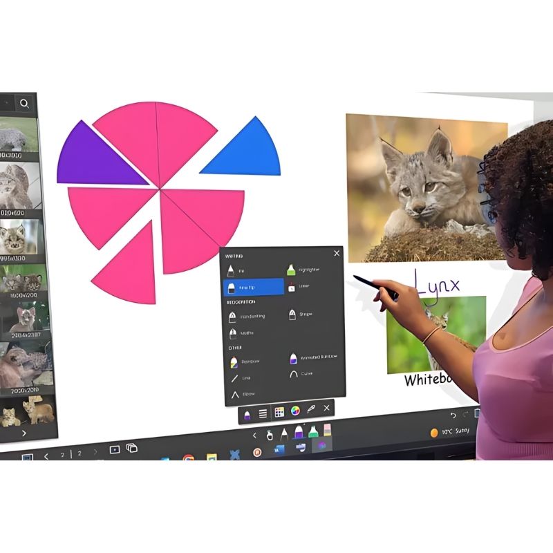 Boxlight MIMIOPro G Interactive Display 4K - Teacher Active Presentation
