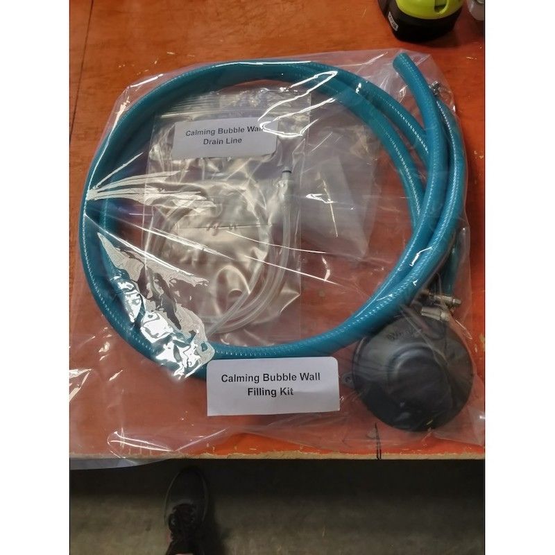 Experia Bubble Wall Fill and Drain Kit - Top View Complete Inclusion