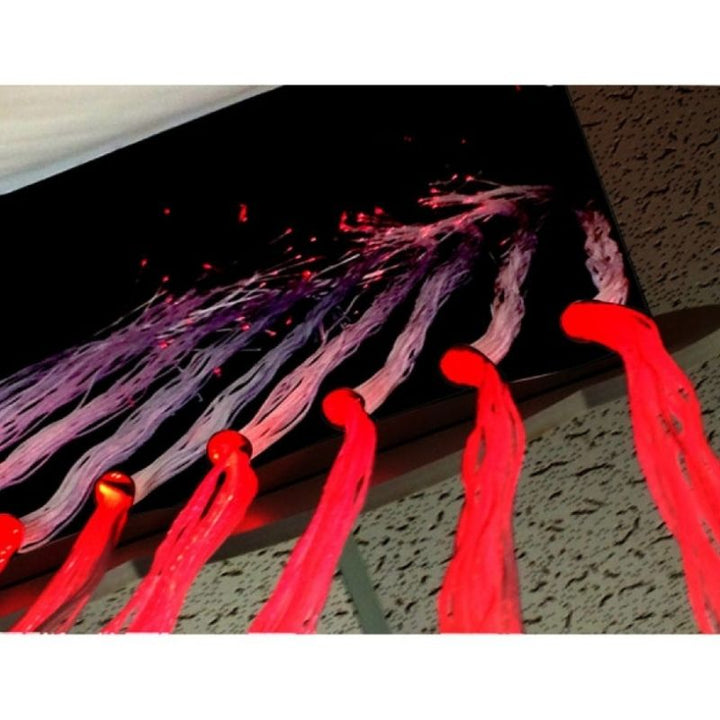 Experia IRiS Fiber Optic Raincloud - Close Up View Red Fibr Optic