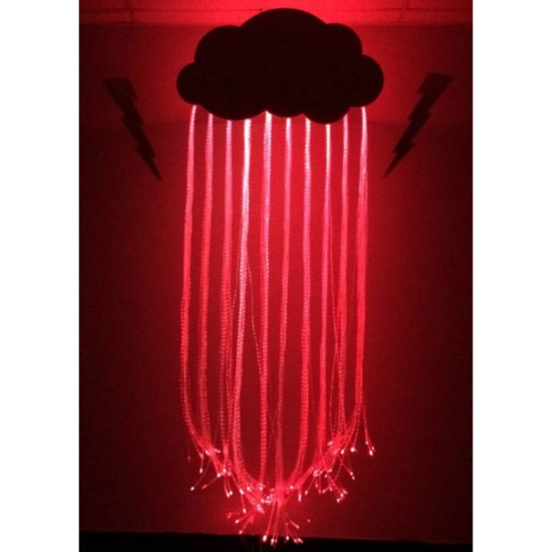 Experia IRiS Fiber Optic Raincloud - Front View Red Light