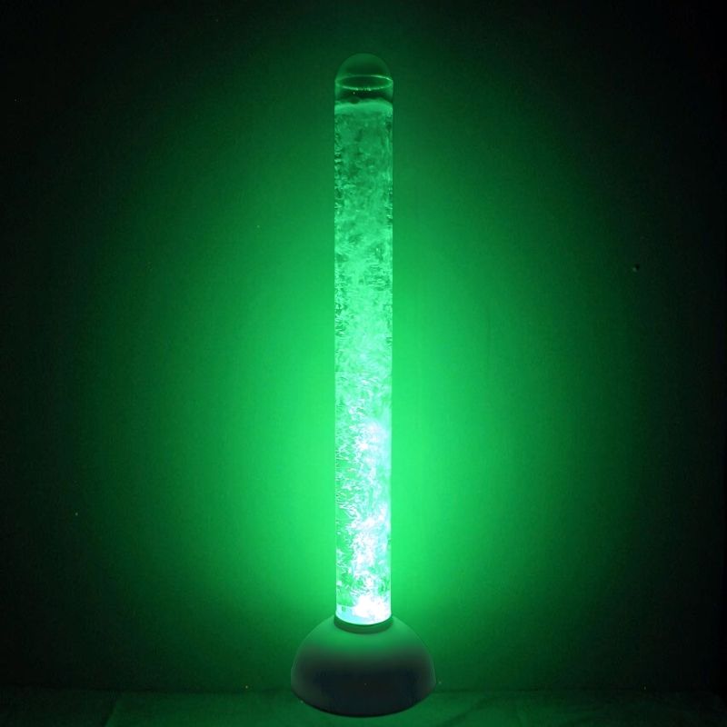 Experia IRiS LED Bubble Tube - Landscape Dark Room View Greenish Light
