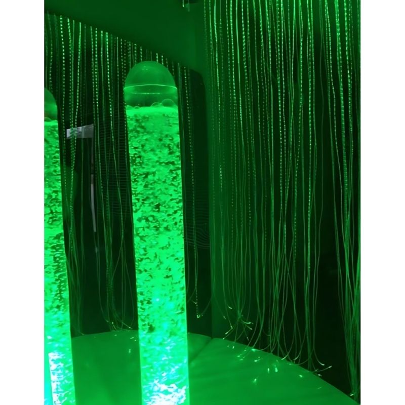Experia Calming Sensory Cocoon - Close Up View Light Tube Green Light
