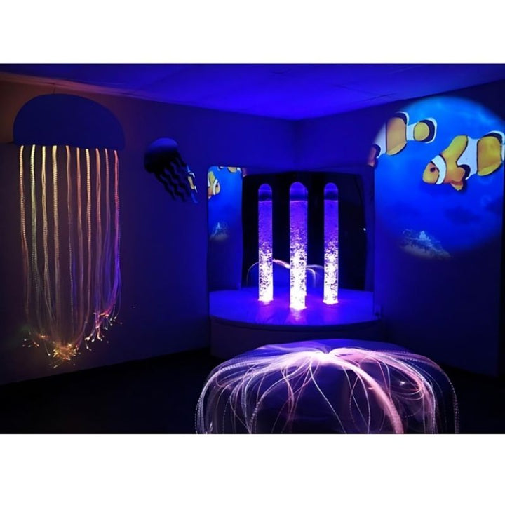 Experia Calming Underwater Adventure Room - Landscape View Tube in Purple Light
