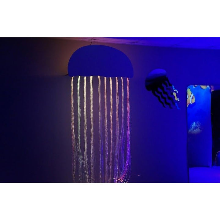 Experia Calming Underwater Adventure Room - Landscape View Jelly Fish in Purple and Blue Light
