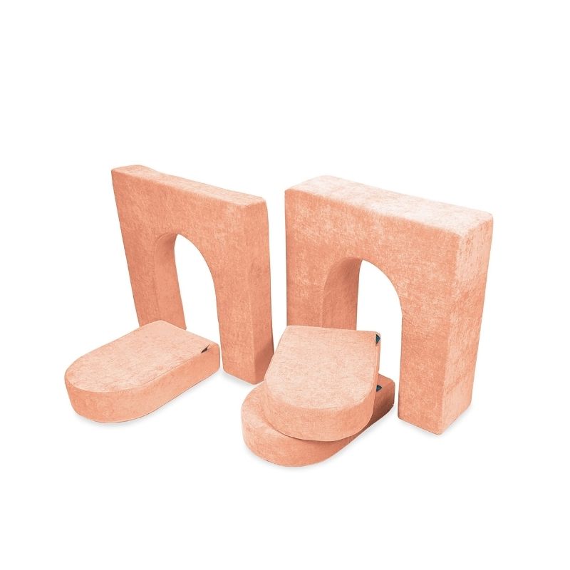 Go Coconut - Walls & Doors Bundle - 10" & 5" (5 Pieces) - Landscape Peach Party
