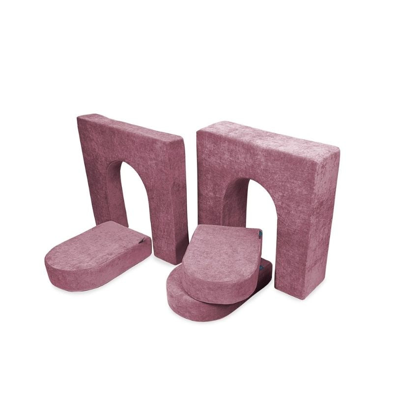 Go Coconut - Walls & Doors Bundle - 10" & 5" (5 Pieces) - Landscape Rose Blush