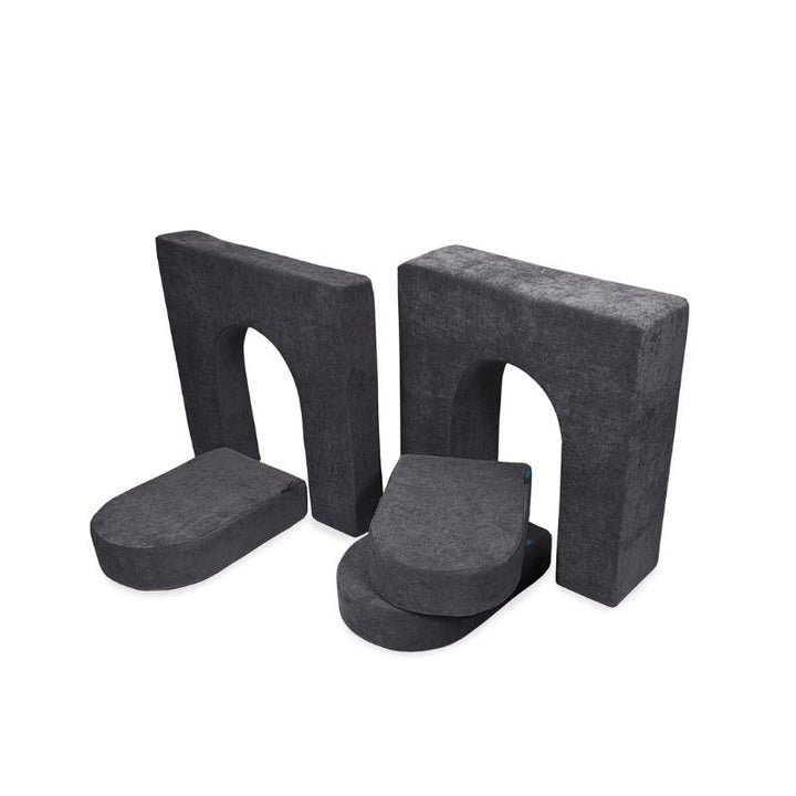 Go Coconut - Walls & Doors Bundle - 10" & 5" (5 Pieces) - Landscape Charcoal Chill