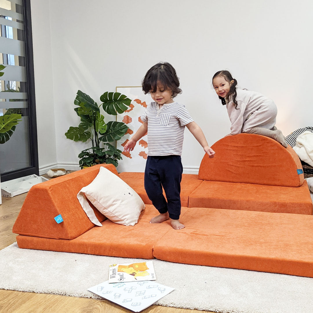 Go Coconut - The Discovery Bundle - Play Couch - orange floor is lava