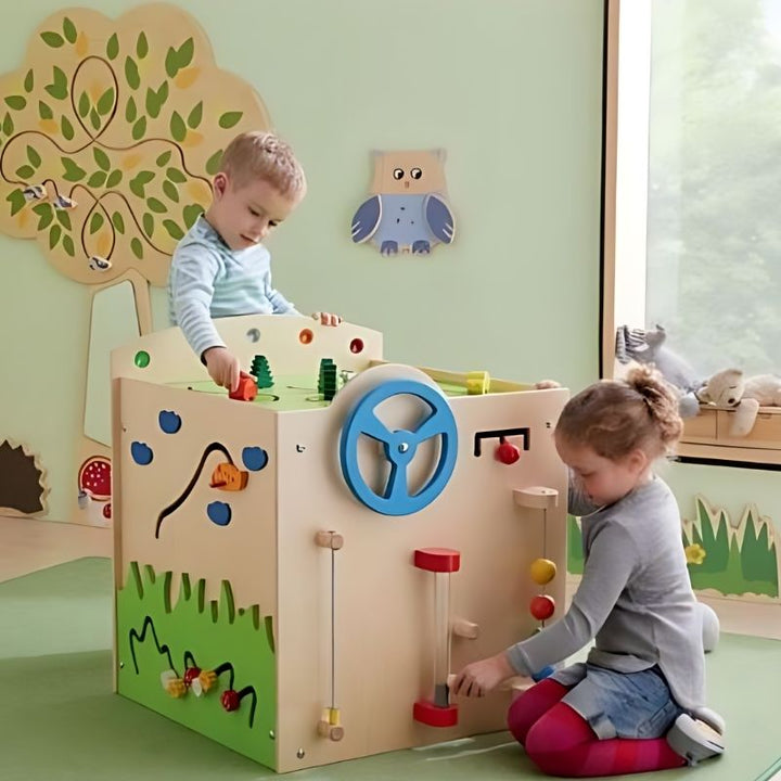 HABA Pro Multi Learning Cube - Sensory Island - Two Kids Active Play Indoor Two