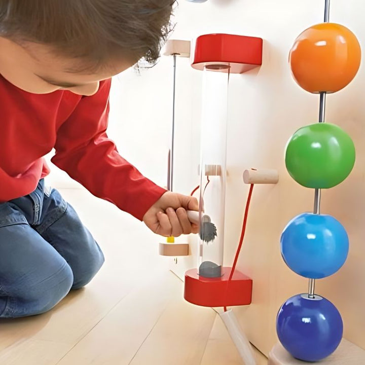 HABA Pro Multi Learning Cube - Sensory Island - Close Up View Child Active Play