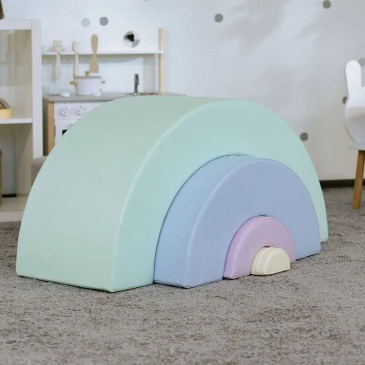 IGLU Montessori Soft Play Set - Rainbow Landscape View
