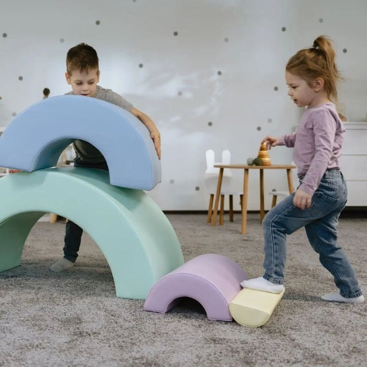 IGLU Montessori Soft Play Set - Rainbow Two Child Carry Play
