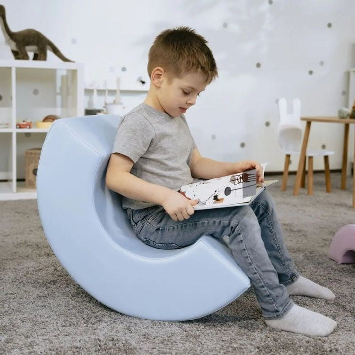 IGLU Montessori Soft Play Set - Rainbow Side View Child Reading
