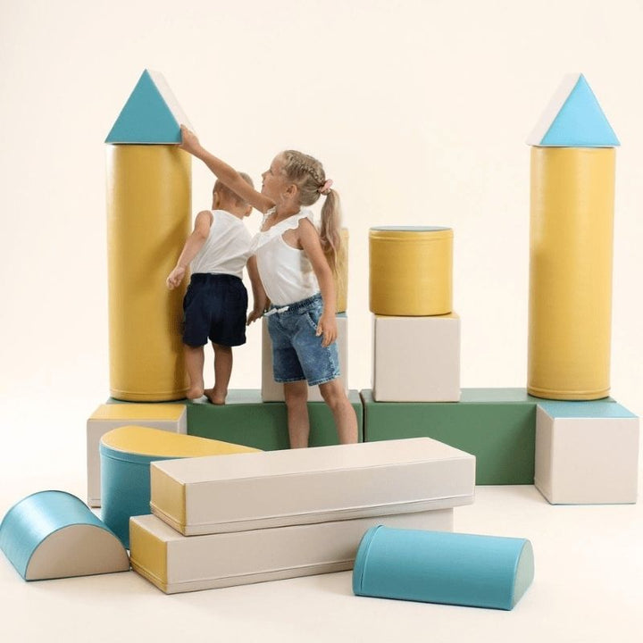 IGLU Soft Play - Fortress Set Turquoise TWo Kids Play