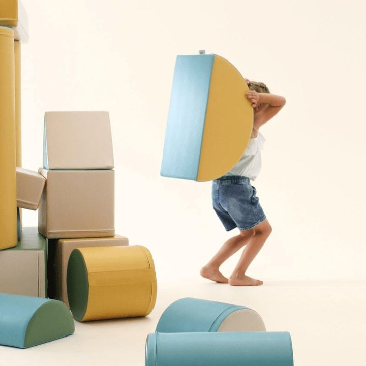 IGLU Soft Play - Fortress Set - Turquoise LIfting At The Back