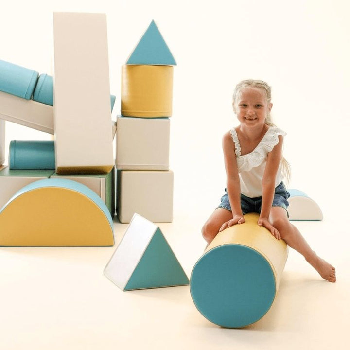 IGLU Soft Play - Fortress Set - Turquoise Girl Sitting