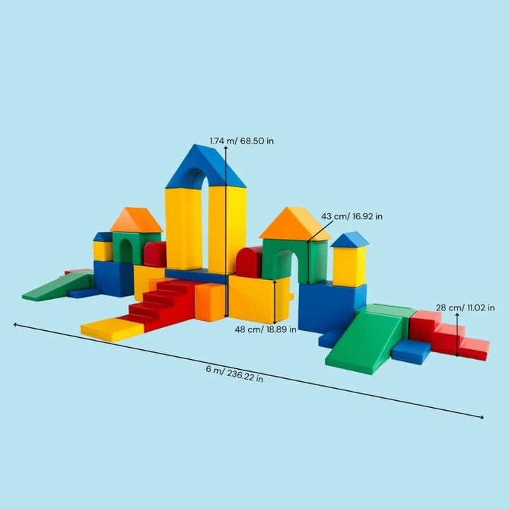IGLU Soft Play - Mega Castle Set - Detailed Castle Dimension