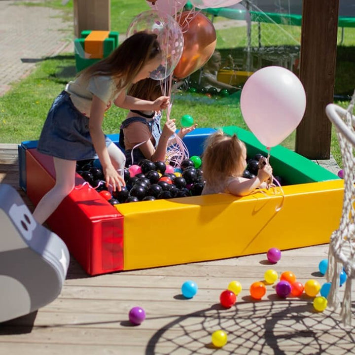 IGLU Soft Play Square Ball Pit - Ball Play Heaven Multi Color Three Kids Active Play
