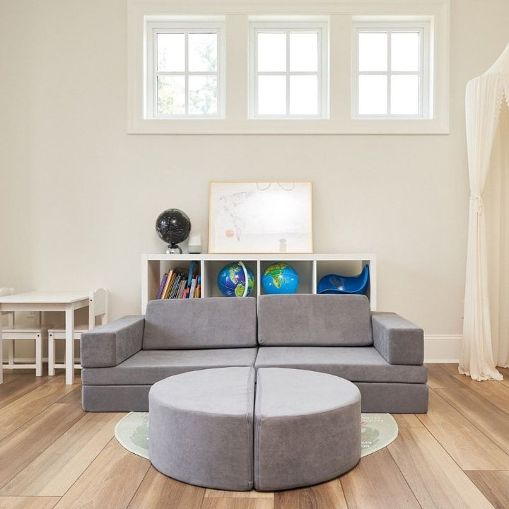 Kiddie Couch - Koala Grey Living Room View
