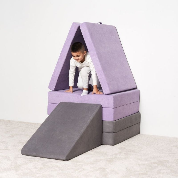Kiddie Couch - Orchid Purple Fort Build Child Inside
