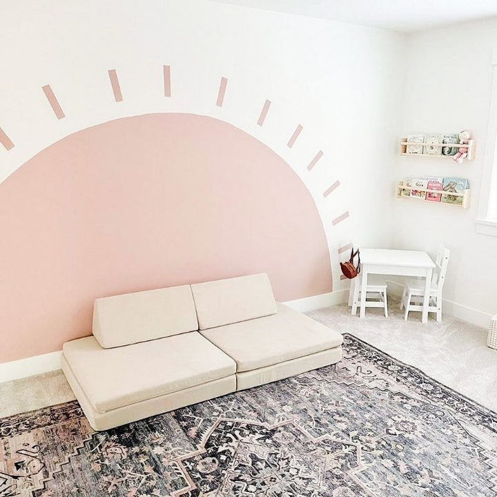 Kiddie Couch - Sand Beige Top View
