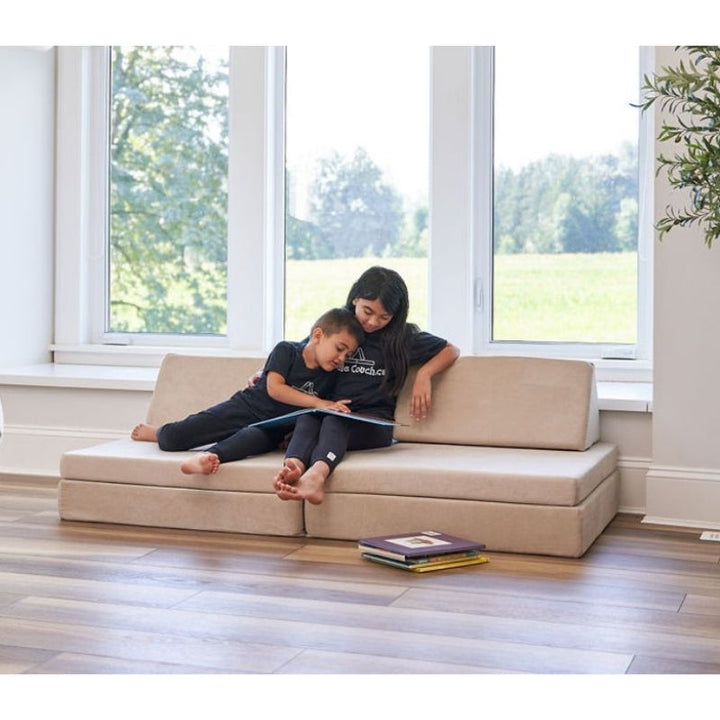 Kiddie Couch - Sand Beige Kids Reading  

