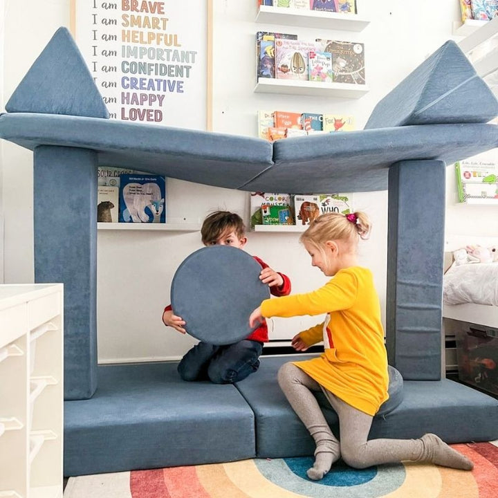 Kiddie Couch - Pacific Blue Big Fort Build Two KIds Play
