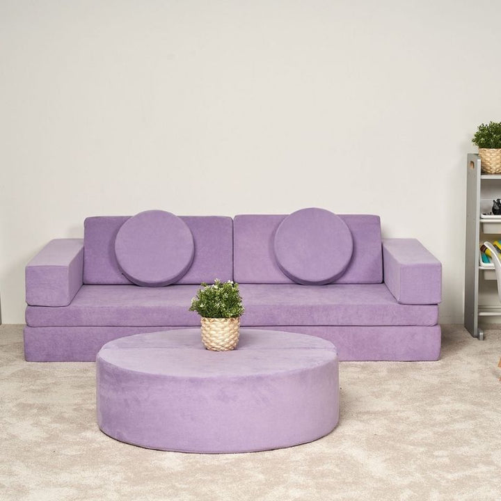 Kiddie Couch - Orchid Purple Living Room View
