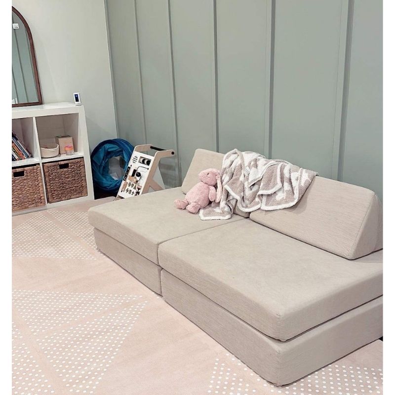 Kiddie Couch -  Top View Sand Beige Playroom
