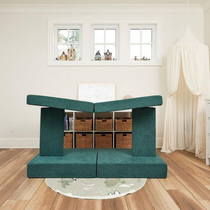 Kiddie Couch - Emerald Green Fort
