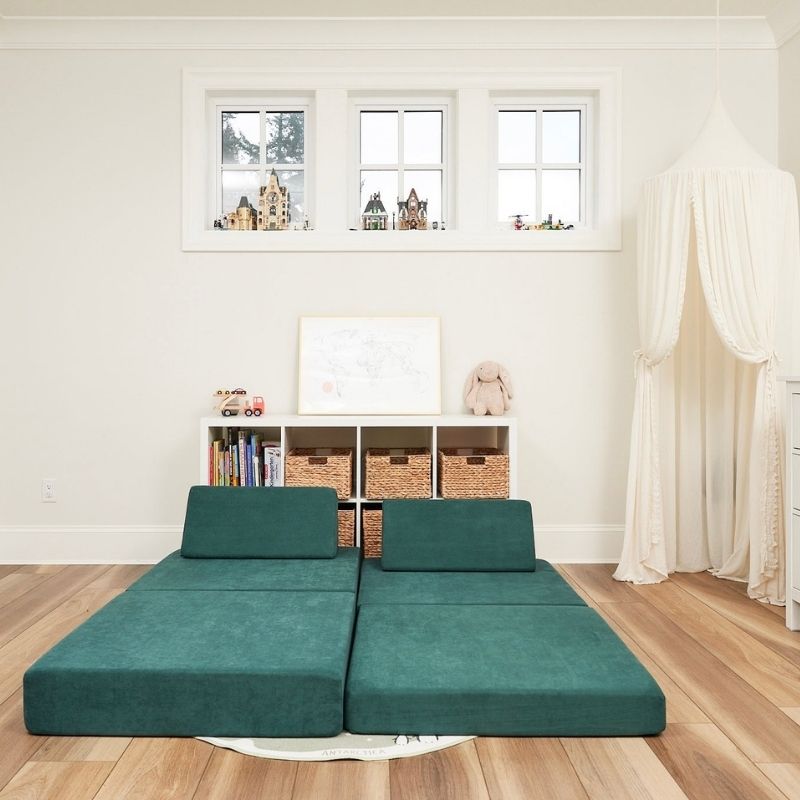 Kiddie Couch - Emerald Green Bed Build