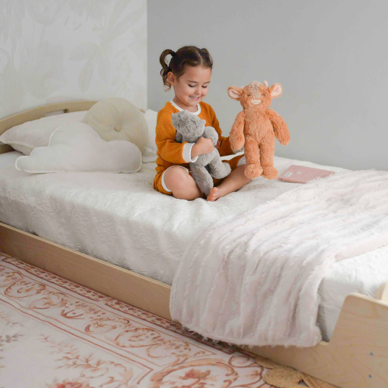 Sapiens Child - CHERRY - Montessori Floor Bed - Landscape View Child Active Play