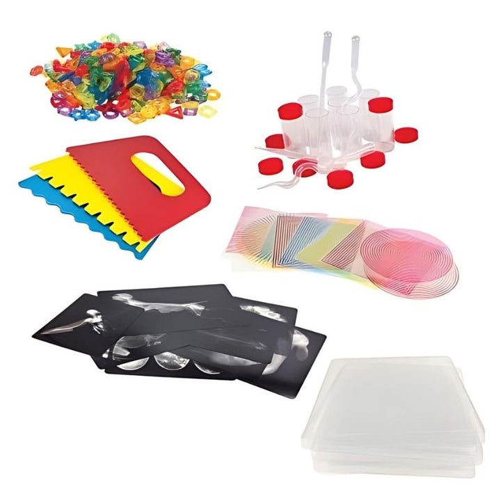 ROYLCO LED Color-Changing Light Cube Sensory Exploration Kit - Complete Set