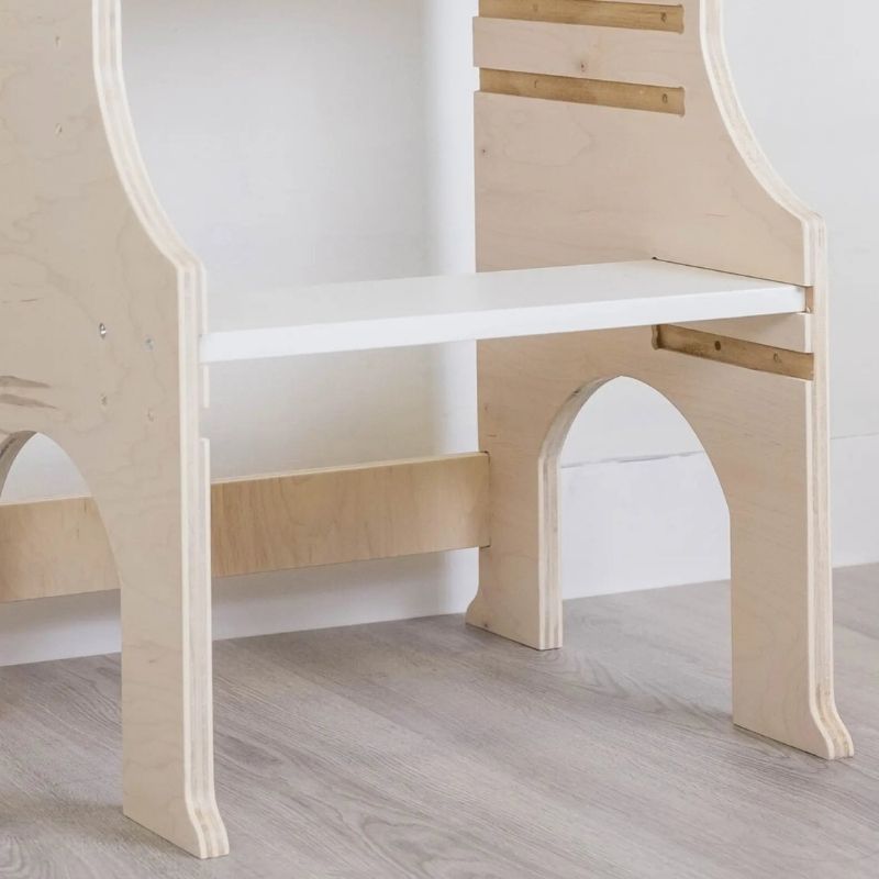 Sapiens Child - KIWI - Kitchen Tower,  Activity and Learning Stool -  Close Up Bottom View