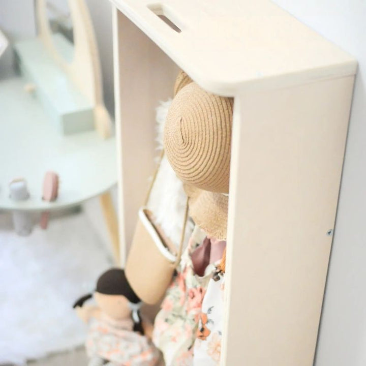 Sapiens Child - MANGO - Montessori Cubby Coat Rack - Top View