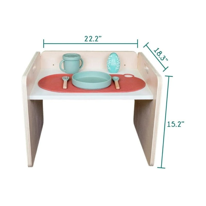 Sapiens Child - PAPAYA SET - Weaning Montessori Table and Chair Adjustable Height - Second Detailed Dimension 