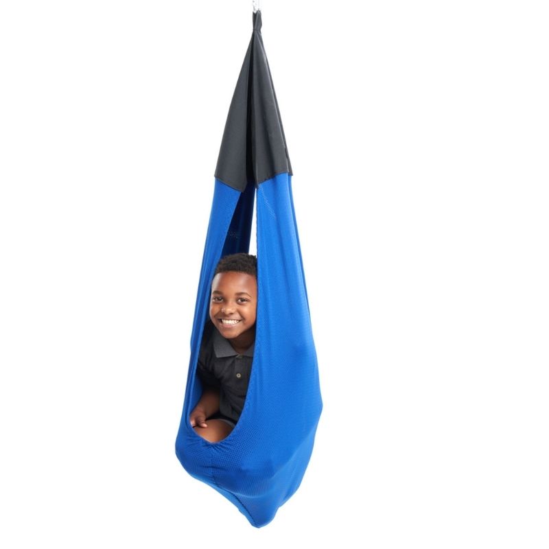 SouthpawCuddleSwing-happy boy on the blue swing