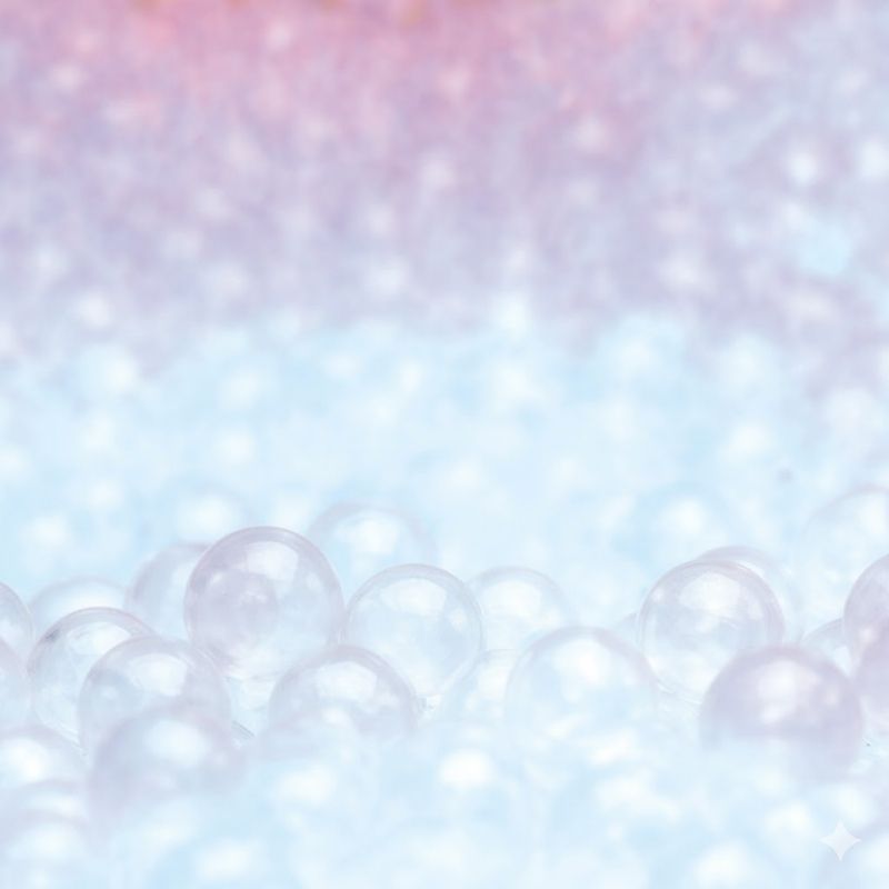 TFH 1000 Ball Pool Balls Mixed - Clear - Close up view