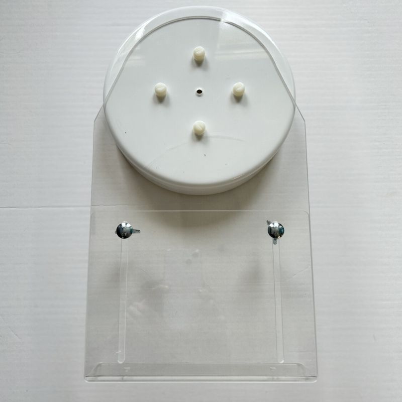 TFH Bubble Tube Bracket - For 8" Diameter Tubes - Close up view flat wall variant