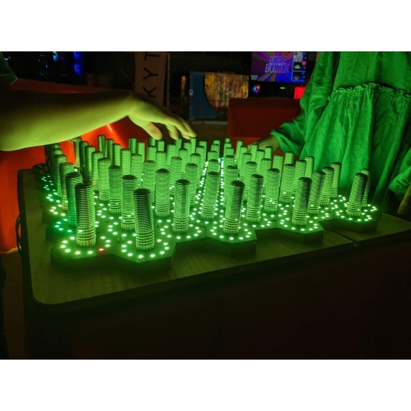 TFH Electro Wobble Garden Activity Panel - Green light panel