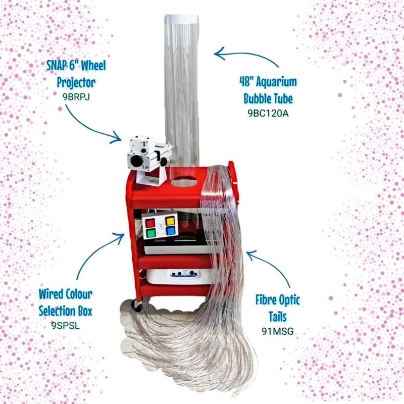 TFH Little Red Sensory Cart - Deluxe Water - Detailed inclusions