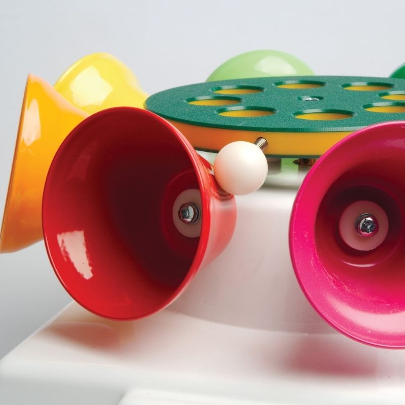 TFH Rainbow Carousel Bells Adapted Reward - Clean close up view