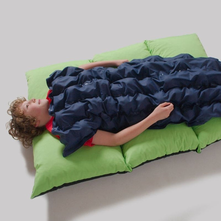 TFH Sensory Pressure Vinyl Ball Pad - Clean view second child active play lying down 