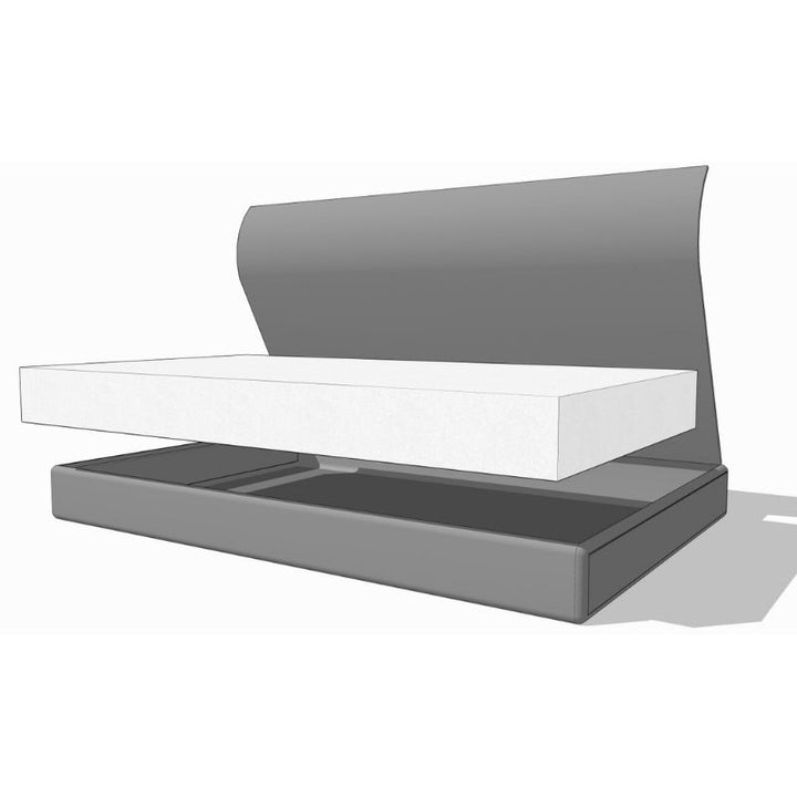 TFH Soothing Heated Waterbed Mattress - clean sketch view