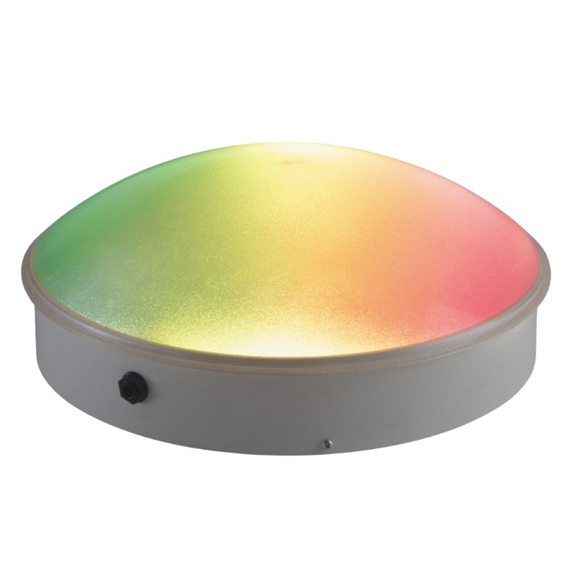 TFH Sound Responsive Ceiling Light Dome - Clean close up view