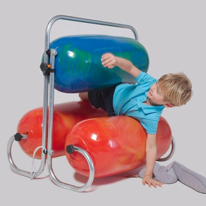TFH Squeeze Machine - Toddler squeezing in