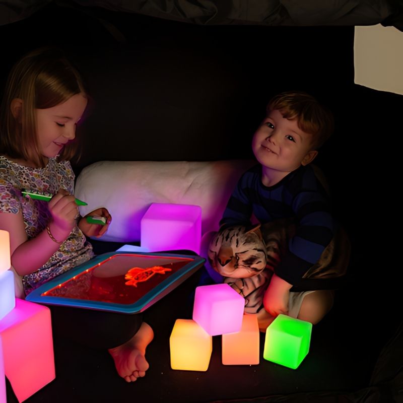 TTS Calming Sensory Pod Starter Collection - 26 Pack - Two Kids Draw and Smile
