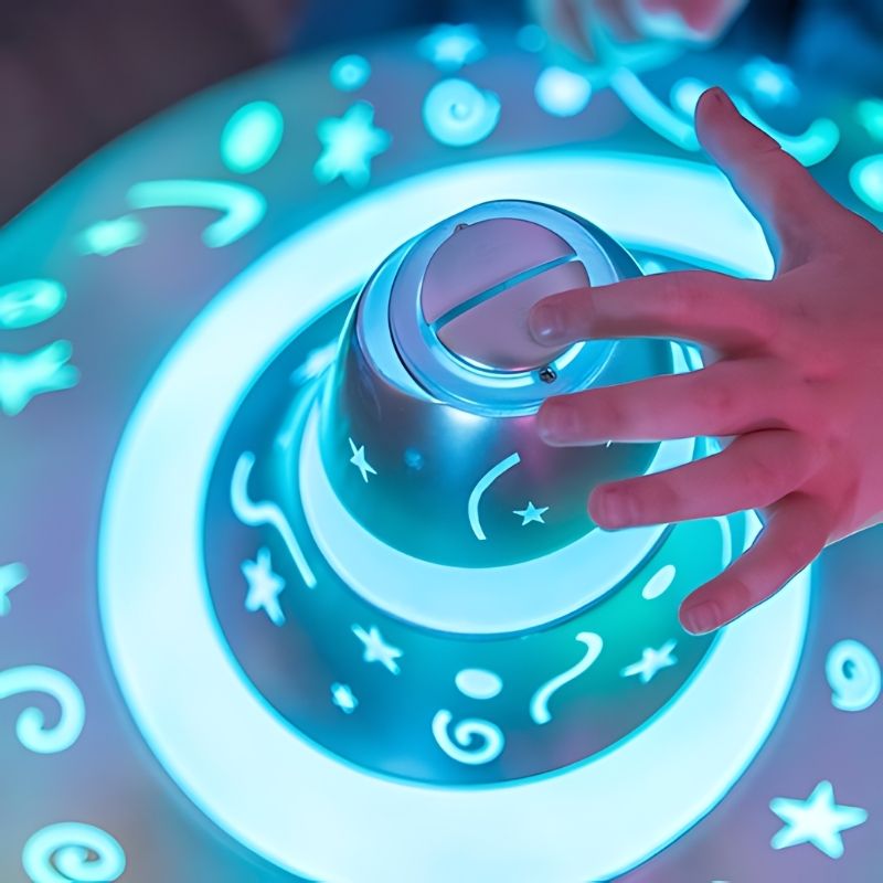 TTS Giant Light and Sound Spinning Top - Close Up View	
